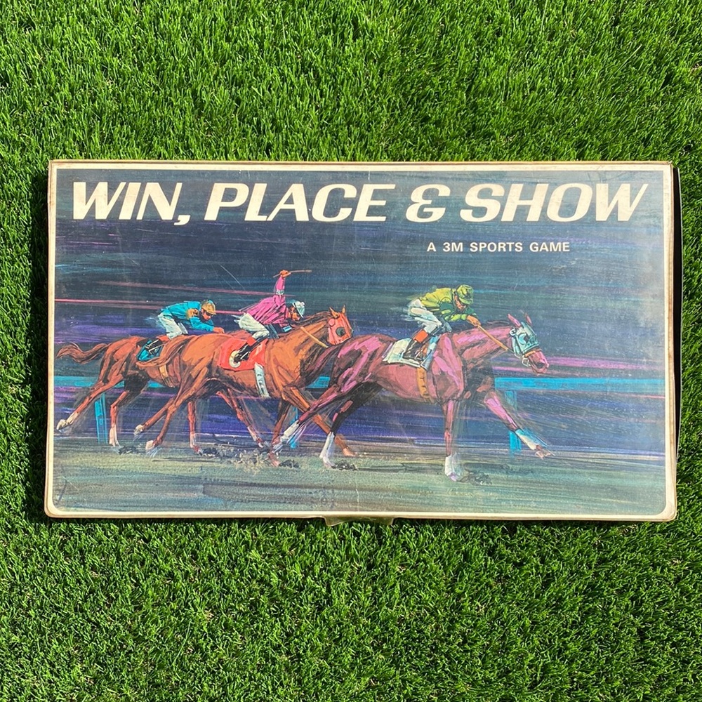Vintage Win, Place, Show Horserace Board Game (approx 1966)